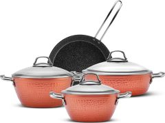 Karaca Ürgüp Biogranit 7 Parça Tencere Seti Copper