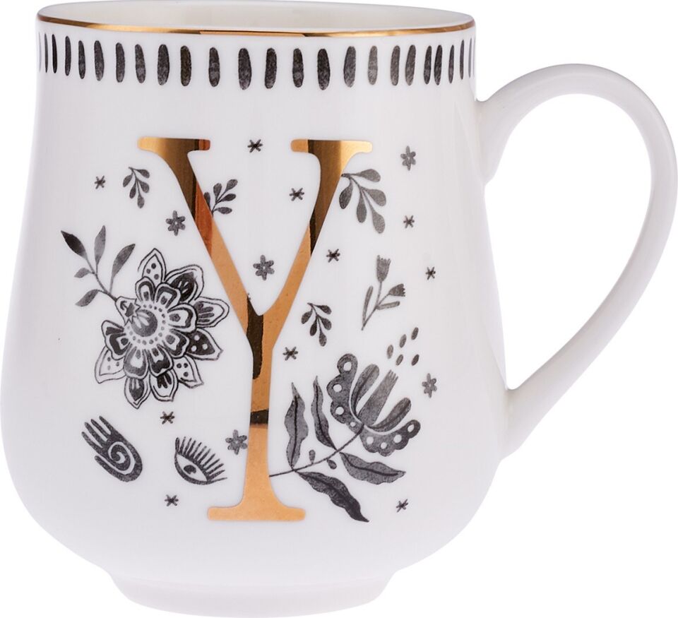 Emsan Artisan Y Letter New Bone Kupa 220 Ml