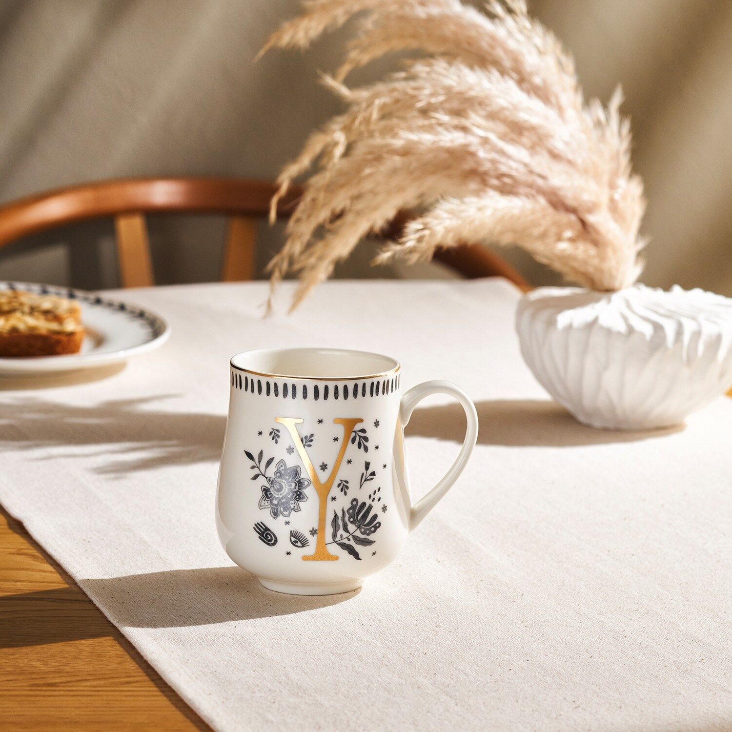 Emsan Artisan Y Letter New Bone Kupa 220 Ml