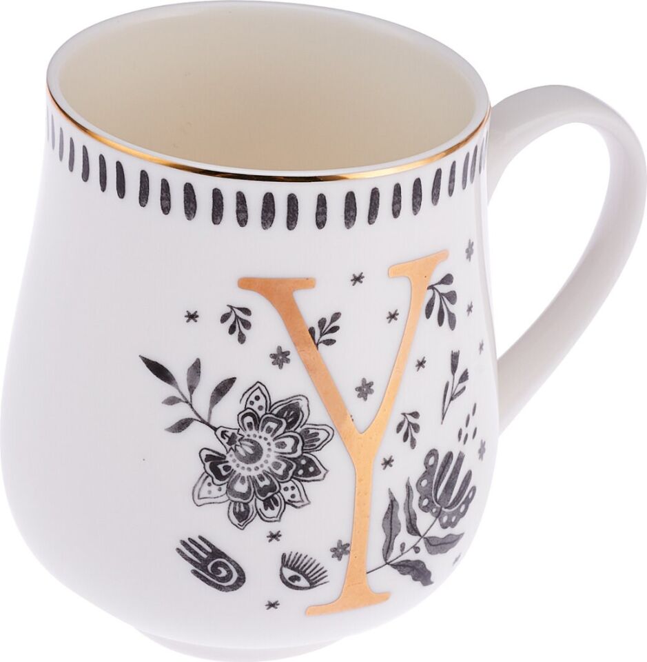 Emsan Artisan Y Letter New Bone Kupa 220 Ml