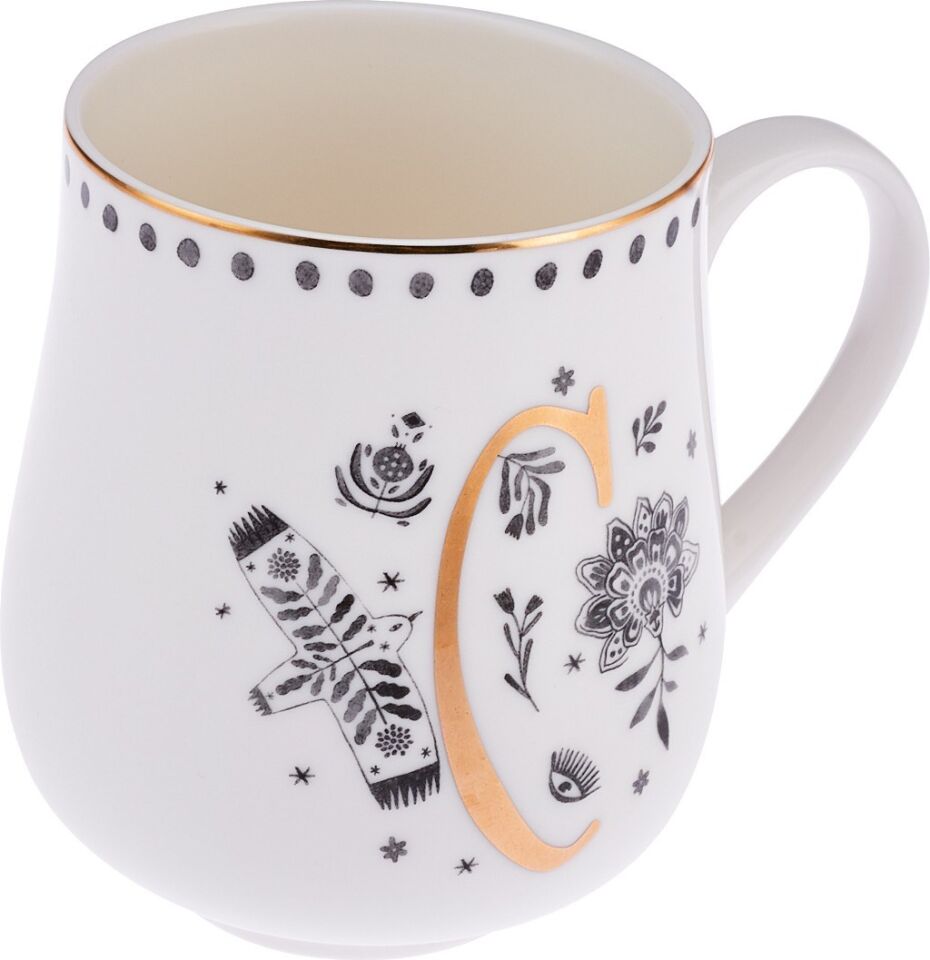 Emsan Artisan C Letter New Bone Kupa 220 Ml