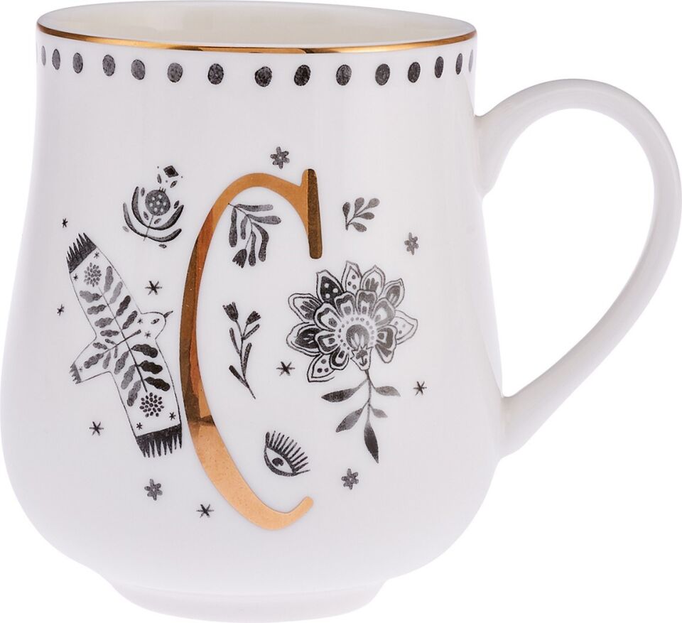 Emsan Artisan C Letter New Bone Kupa 220 Ml