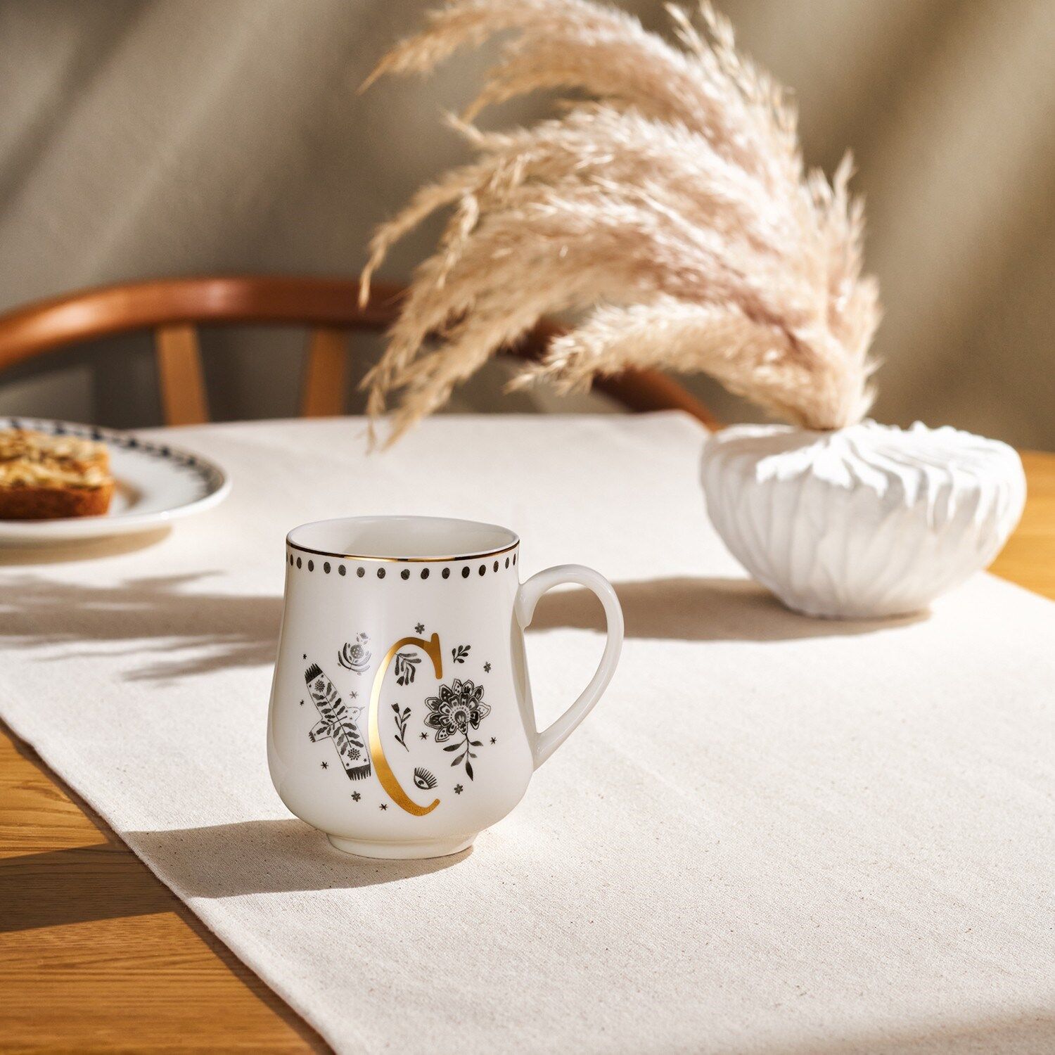 Emsan Artisan C Letter New Bone Kupa 220 Ml