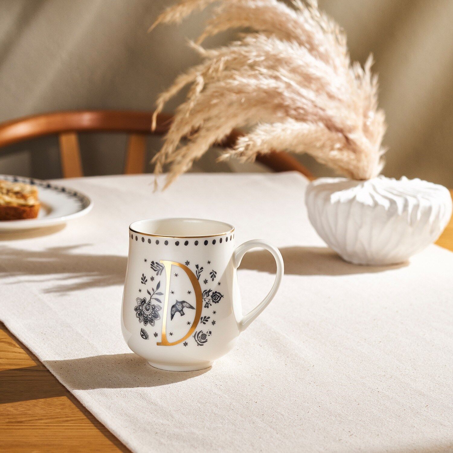 Emsan Artisan D Letter New Bone Kupa 220 Ml