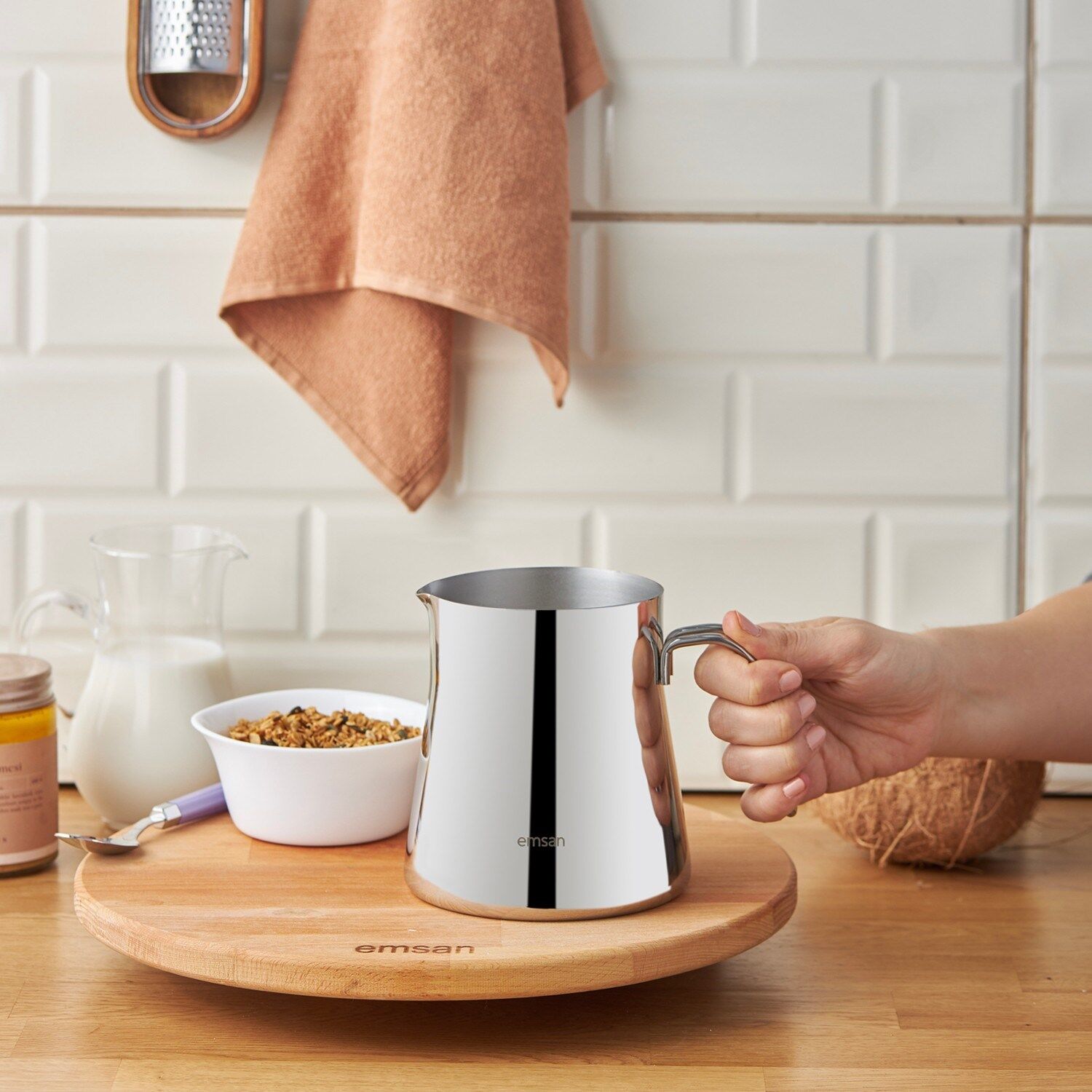 Emsan Cooper Milk Pot/cezve 1200 Ml