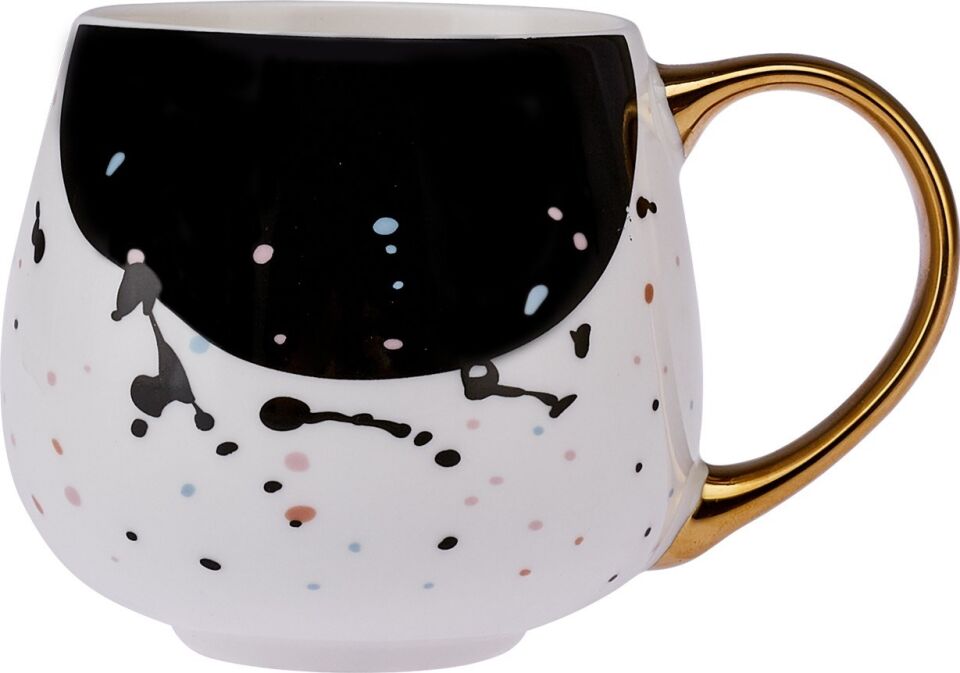 Emsan Watercolor Kupa 380 Ml Siyah