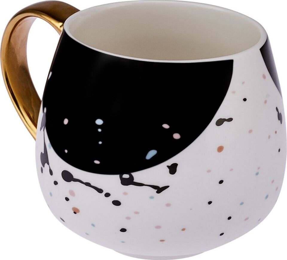 Emsan Watercolor Kupa 380 Ml Siyah