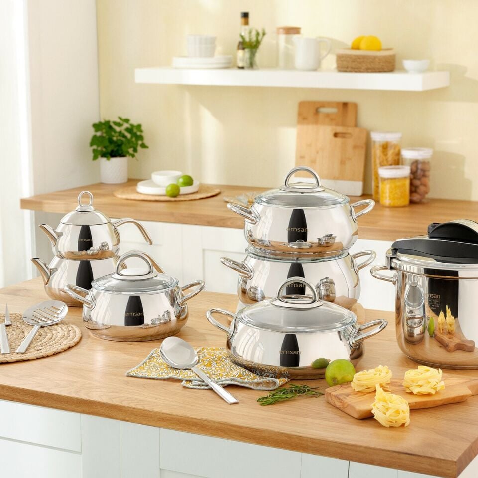 Emsan Everest Forever İndüksiyon Tabanlı 18 Parça Çeyiz Seti