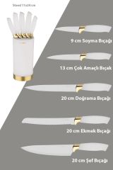 Neva N3241 Lilyum Gold Silindir 6 Lı Bıçak Seti