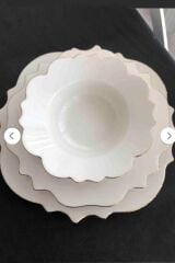 Vintage Altın Yaldız 24 Parça 6 Kişilik Yemek Takımı