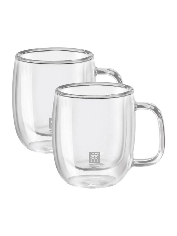Zwilling Çift Camlı Kulplu 2'li Espresso Bardak Seti - 80 Ml