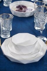 Bianco Perla Diamond Collection 6 Kişilik 24 Parça Porselen Yemek Takımı 12192