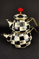 Qualita King Tombul Emaye Çaydanlık Dama – XAP-22-0232/6