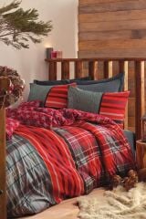 Santa - Gri Masculine Tek Kişilik Nevresim Takımı