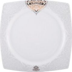 Emsan Fine Bone Fiore Gold 61 Parça 12 Kişilik Kare Yemek Takımı