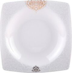 Emsan Fine Bone Fiore Gold 61 Parça 12 Kişilik Kare Yemek Takımı